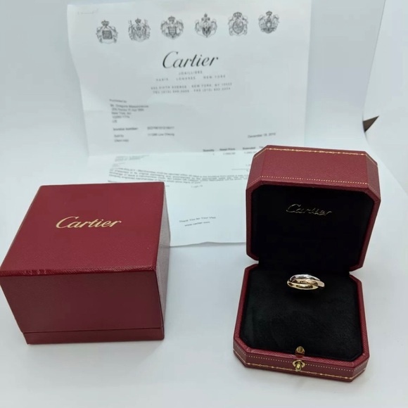 Cartier 18K Trinity Ring Auth size 50 🚫TRADES - Picture 2 of 8